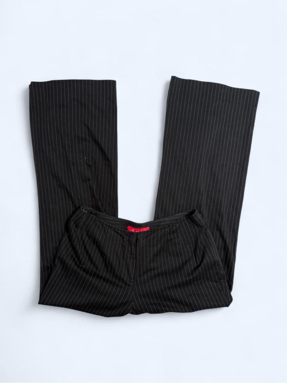 Women’s Black Low Waisted Pinstripe Pants
